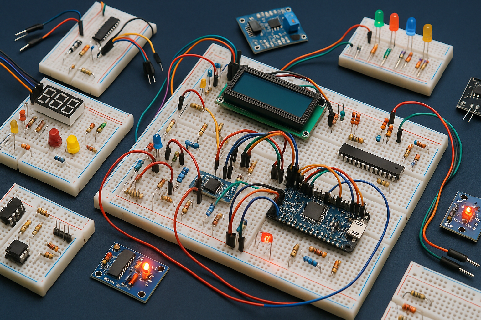Intermediate builds with counters and sensors